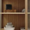 Vitrine en chêne et verre texturé 155cm Reed - Ferm Living