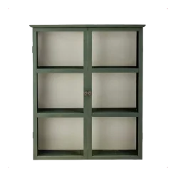 Vitrine rectangulaire en bois de sapin vert 85 x 100 cm Tone - Bloomingville