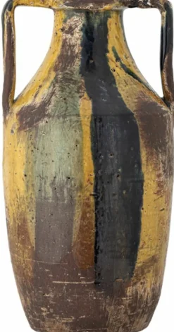Wilder Vase déco, Jaune, Terre cuite
